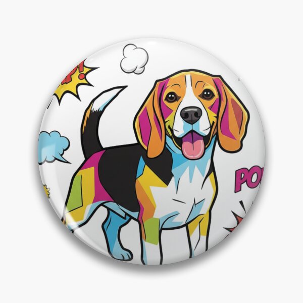 Item preview, Beagle Pop Art WOOF CRUNCH designed and sold by bsbd-action.