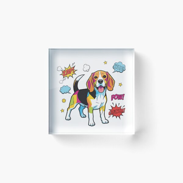 Item preview, Beagle Pop Art WOOF CRUNCH designed and sold by bsbd-action.