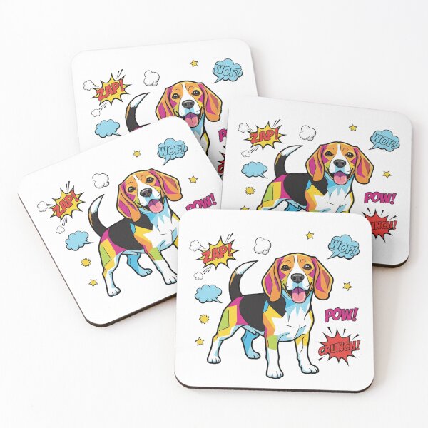 Item preview, Beagle Pop Art WOOF CRUNCH designed and sold by bsbd-action.