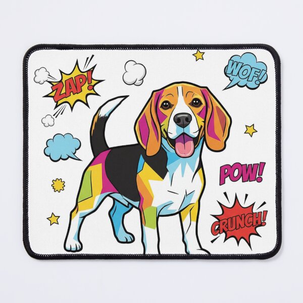 Item preview, Beagle Pop Art WOOF CRUNCH designed and sold by bsbd-action.
