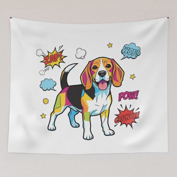 Item preview, Beagle Pop Art WOOF CRUNCH designed and sold by bsbd-action.