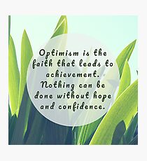 Leaves Quotation (Helen Keller #1) Photographic Print