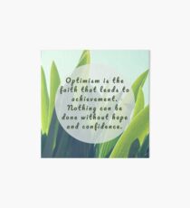 Leaves Quotation (Helen Keller #1) Art Board