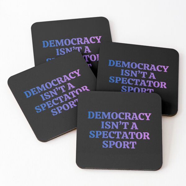 Item preview, Democracy isn’t a spectator sport designed and sold by DesignByMalwina.