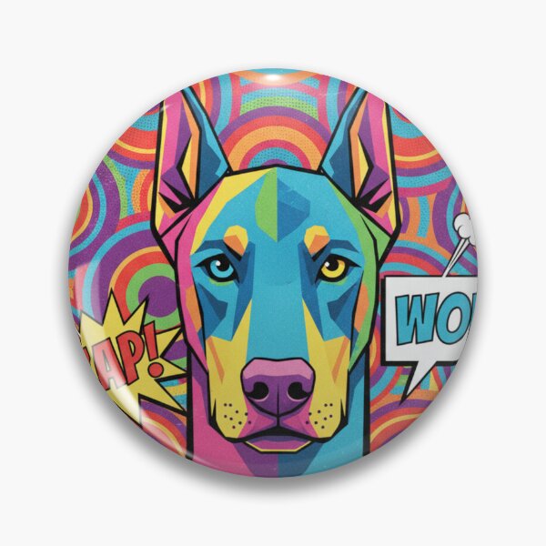 Item preview, Doberman Pop Art Círculos ZAP designed and sold by bsbd-action.