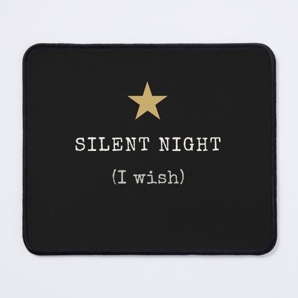Item preview, Silent Night (I Wish) | Minimalist Introvert Christmas Design designed and sold by AdamIntrovert.