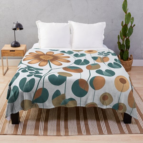 Item preview, Sage Green Teal Floral Daisy Offset Seamless Pattern designed and sold by Searching ideas.