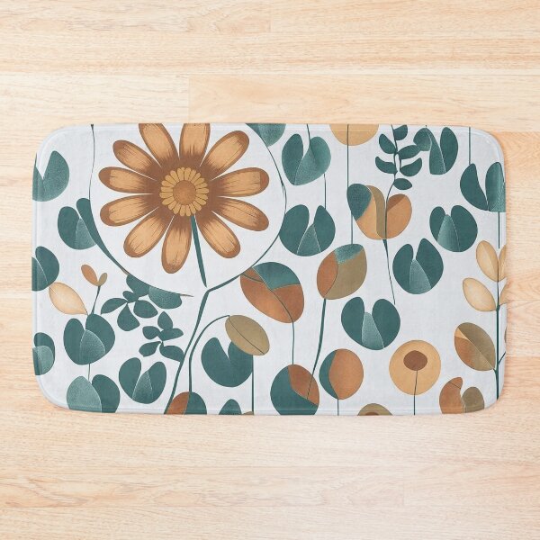 Item preview, Sage Green Teal Floral Daisy Offset Seamless Pattern designed and sold by Searching ideas.