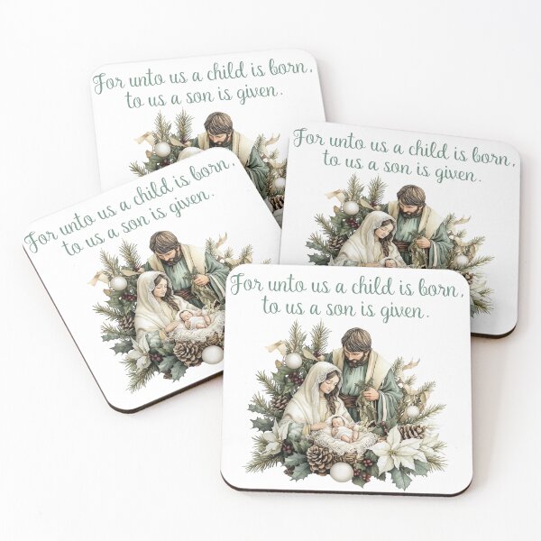 Item preview, For Unto Us A Child Is Born designed and sold by Jenn Graham.