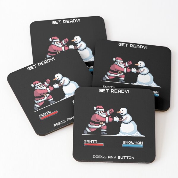 Item preview, Press Any Button Christmas Arcade - Retro Gaming Holiday Meme Design designed and sold by VisionWeaveLab.