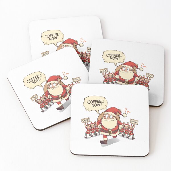 Item preview, Coffee Now Funny Santa Work Humor Christmas Gift designed and sold by LoliDesignShop.