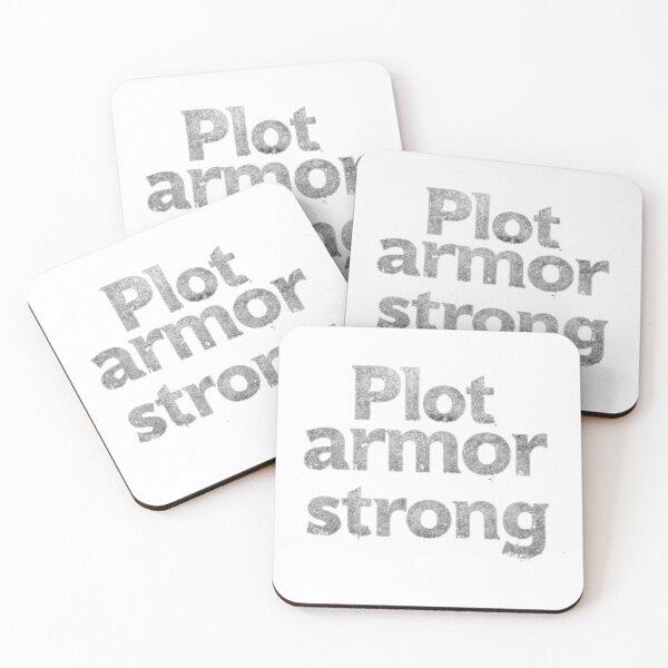 Item preview, Plot Armor Strong – Minimalist Meme Art designed and sold by toshnaire.