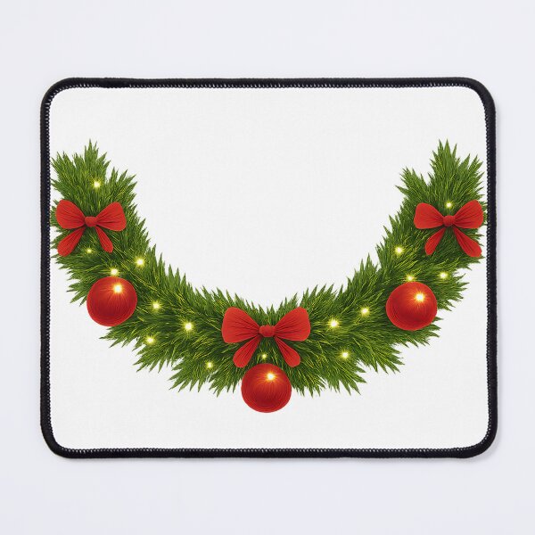 Item preview, Christmas Garland with Red Bows and Ornaments designed and sold by SassyArtistry.