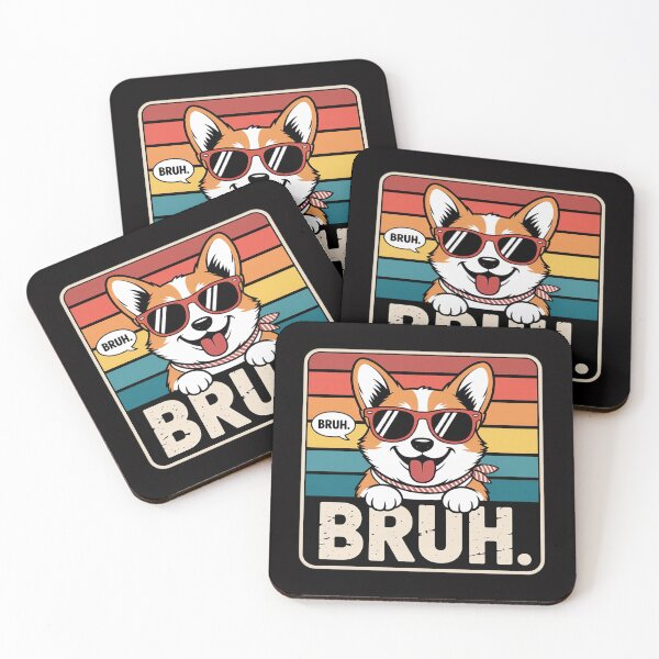 Item preview, Bruh  80s Dog Sunglasses BRUH Bruh Corgi designed and sold by OlafLica.