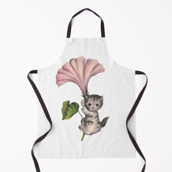Item preview, Vintage cat with flower designed and sold by Pixiedrop.