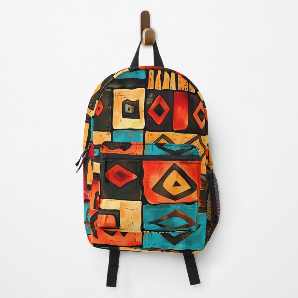 Item preview, African Art Red, Yellow, And Aqua Designs Pattern designed and sold by DEC02.