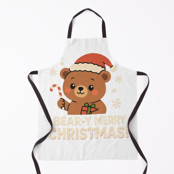 Item preview, Cute Bear Christmas T-Shirt – “Bear-y Merry Christmas” Cute Holiday Gift Tee designed and sold by BShop20 – Cute Funny Tees & Gifts.