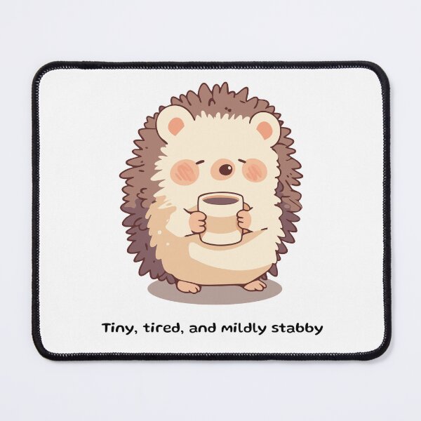 Item preview, Tired hedgehog designed and sold by The Cozy Cauldron.