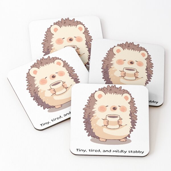 Item preview, Tired hedgehog designed and sold by The Cozy Cauldron.