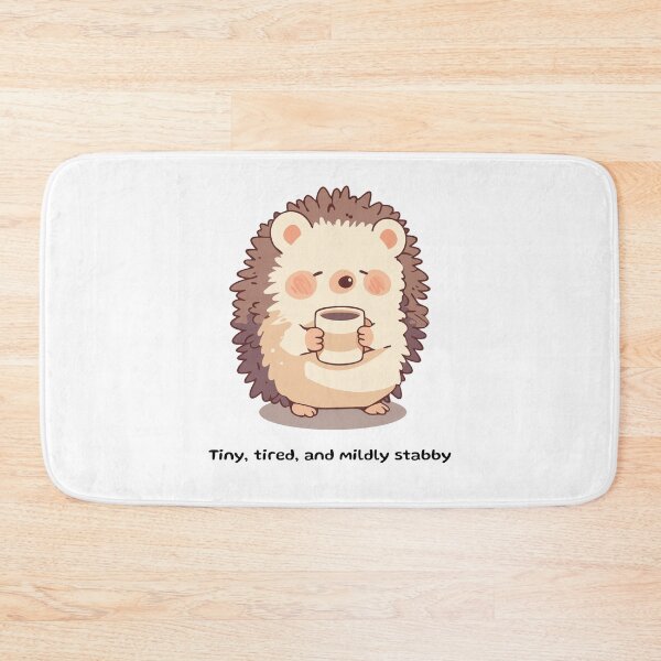 Item preview, Tired hedgehog designed and sold by The Cozy Cauldron.
