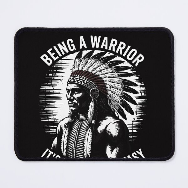 Item preview, Reservation Dogs Spirit Being a Warrior Not Easy designed and sold by OlafLica.
