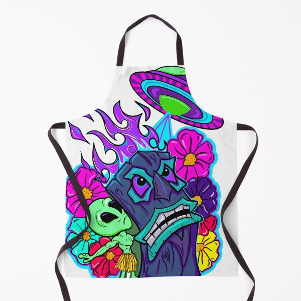 Artikelvorschau, Alien-Tiki-Invasion entworfen und verkauft von CiniDee Designs.