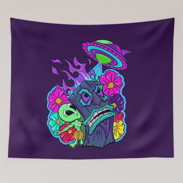 Item preview, Alien Tiki Invasion designed and sold by CiniDee Designs.