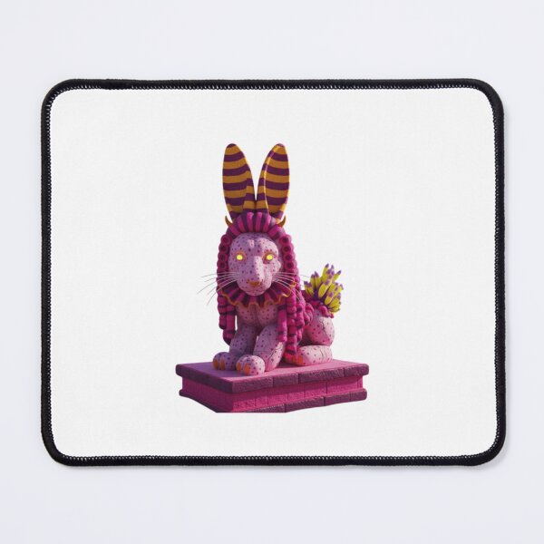 Aperçu de l'œuvre Sphinx rose porte-bonheur créée et vendue par Nu Sigma 1985.