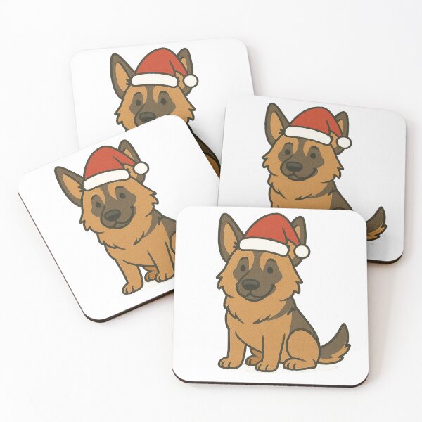 Item preview, Christmas German Shepard Wearing Santa Hat designed and sold by Bjammer.