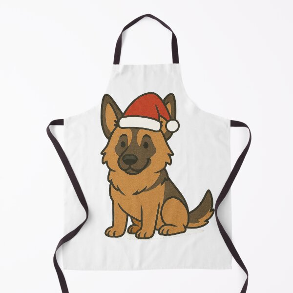 Item preview, Christmas German Shepard Wearing Santa Hat designed and sold by Bjammer.