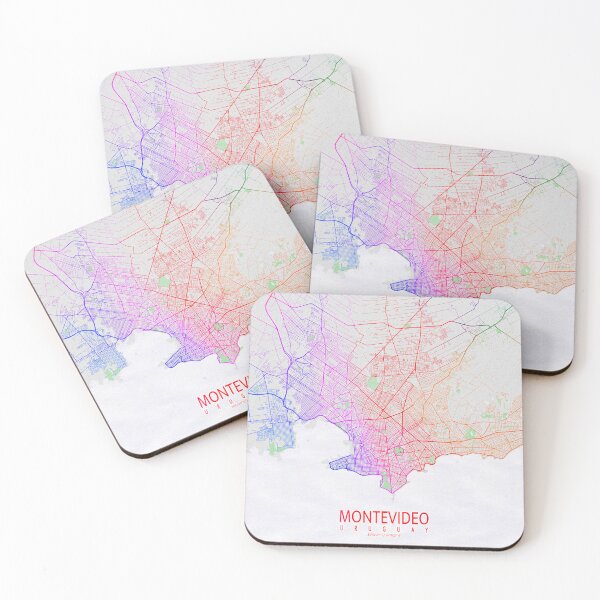Item preview, Montevideo City Map Uruguay  - Colorful designed and sold by deMAP.