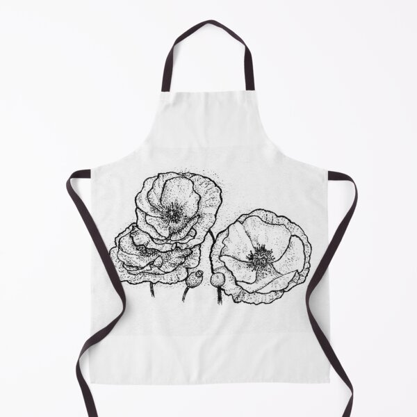 Item preview, Delicate Poppies in Ink: Stippling Botanical Art designed and sold by wbhny.