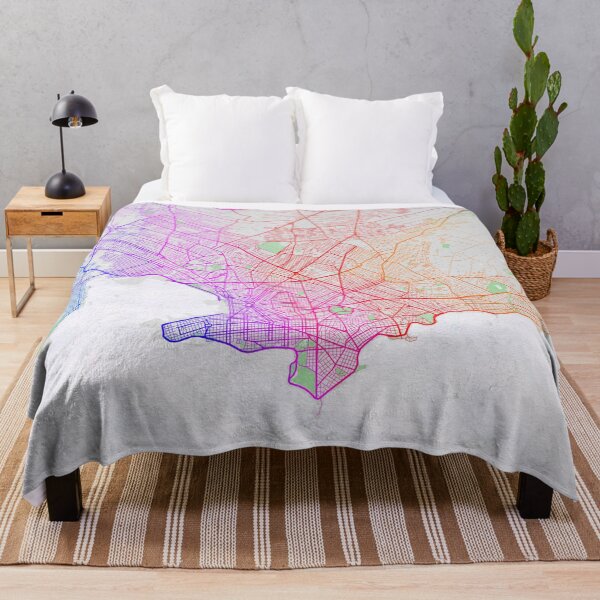 Item preview, Montevideo City Map Uruguay  - Colorful designed and sold by deMAP.