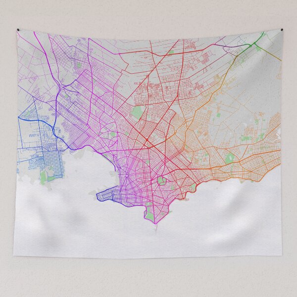 Item preview, Montevideo City Map Uruguay  - Colorful designed and sold by deMAP.