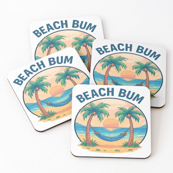 Item preview, Beach Bum – Anime Sunset Hammock Scene designed and sold by LeatherbeardArt.