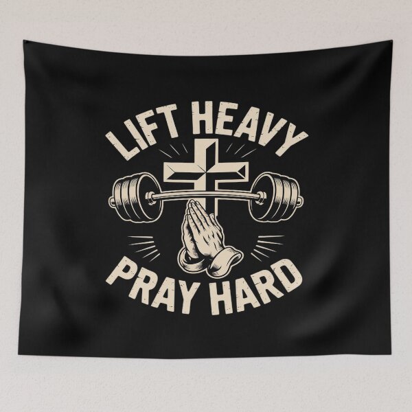 Item preview, Gym Christian Workout Dad Lift Heavy Pray Hard On Back designed and sold by ShelFisher.