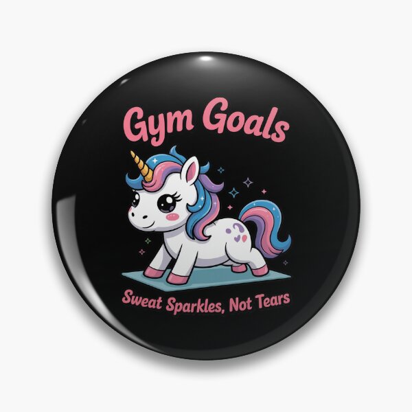 Item preview, Gym Goals Sweat Sparkles Not Tears Unicorn Fitness Workout designed and sold by ShelFisher.