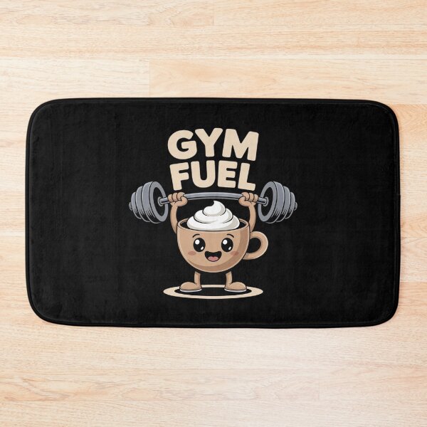 Item preview, Gym Fuel Cute Coffee Weightlifting designed and sold by ShelFisher.