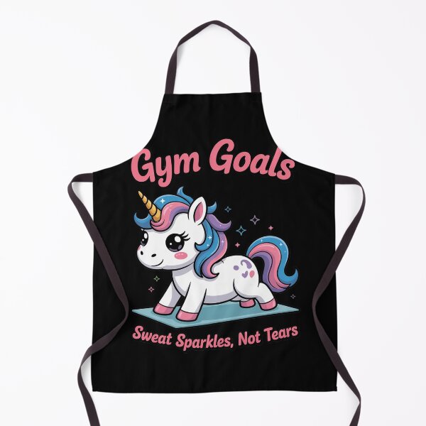 Item preview, Gym Goals Sweat Sparkles Not Tears Unicorn Fitness Workout designed and sold by ShelFisher.