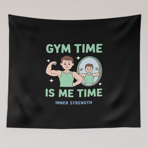 Item preview, Gym Time is Me Time Mirror Gradient Fitness designed and sold by ShelFisher.