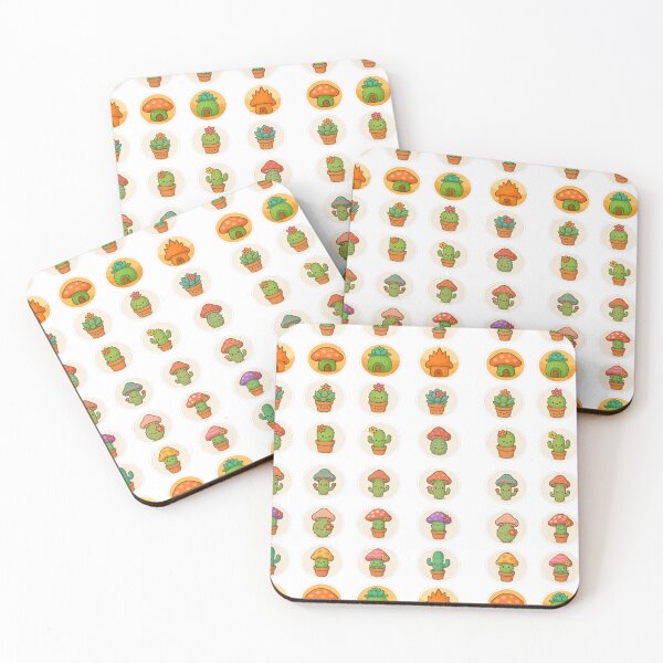 Item preview, Deserticos Mushroom Cactus Setalinos de Setalia designed and sold by TexturaPura.