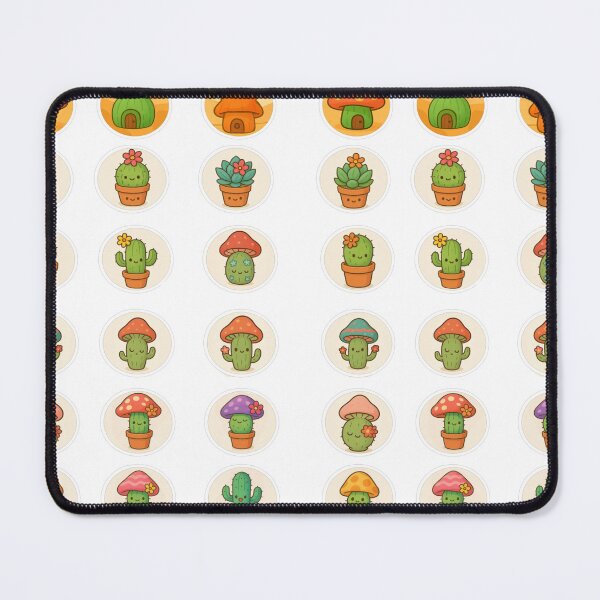 Item preview, Deserticos Mushroom Cactus Setalinos de Setalia designed and sold by TexturaPura.