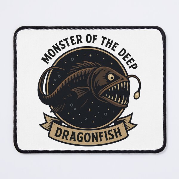 Item preview, Monster of the Deep Dragonfish Illustration designed and sold by WildlifeInc.