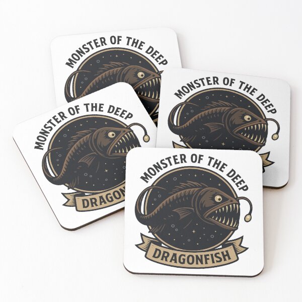Item preview, Monster of the Deep Dragonfish Illustration designed and sold by WildlifeInc.