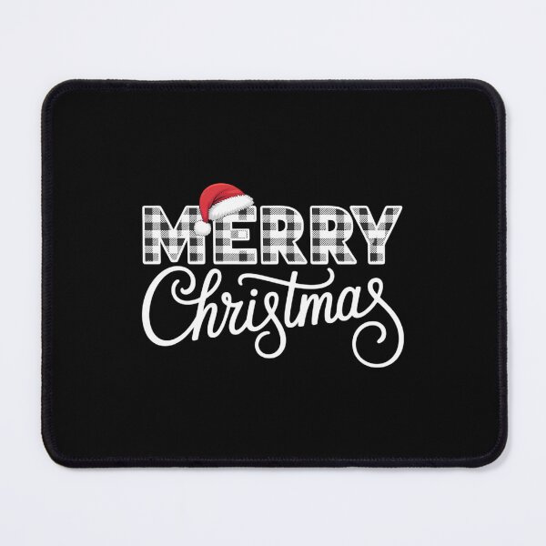 Item preview, Merry Christmas Buffalo Black and White Plaid for Men Women designed and sold by Bandikonsalez.