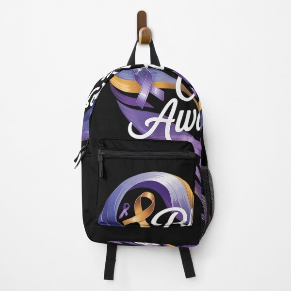 Item preview, Marigold Blue & Purple Ribbon Heart Bladder Cancer Awareness designed and sold by AvagondaMind.