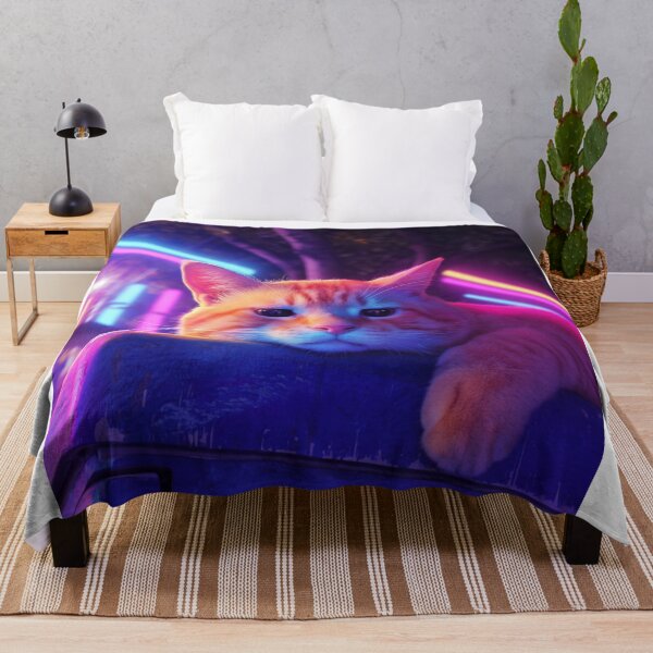 Item preview, Neon Cat Chill, range Cat Under City Lights designed and sold by Firmansyahnw.