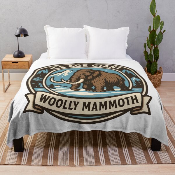 Item preview, Ice Age Giant Woolly Mammoth Prehistoric Animal Design designed and sold by WildlifeInc.