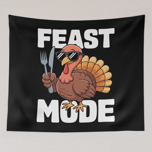 Item preview, Funny Thanksgiving Turkey Feast Mode Fall designed and sold by Bandikonsalez.