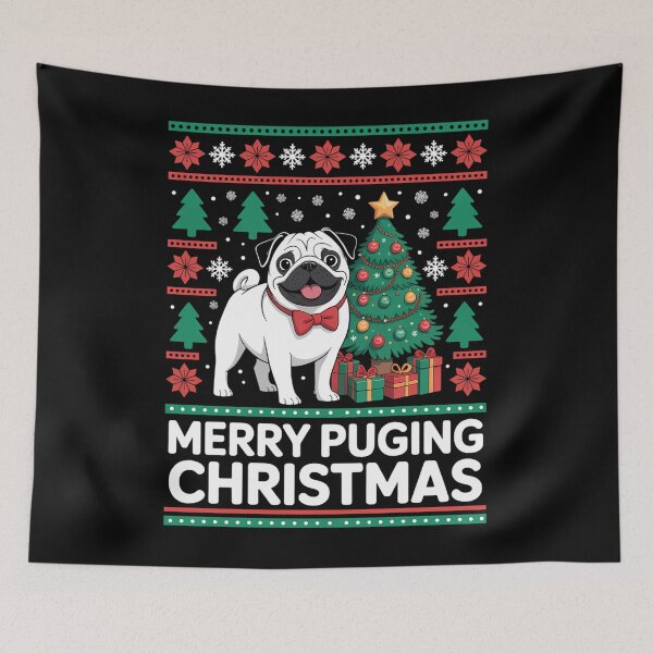 Item preview, Cute French Bulldog Frenchie Dog Christmas Merry X-mas designed and sold by Bandikonsalez.